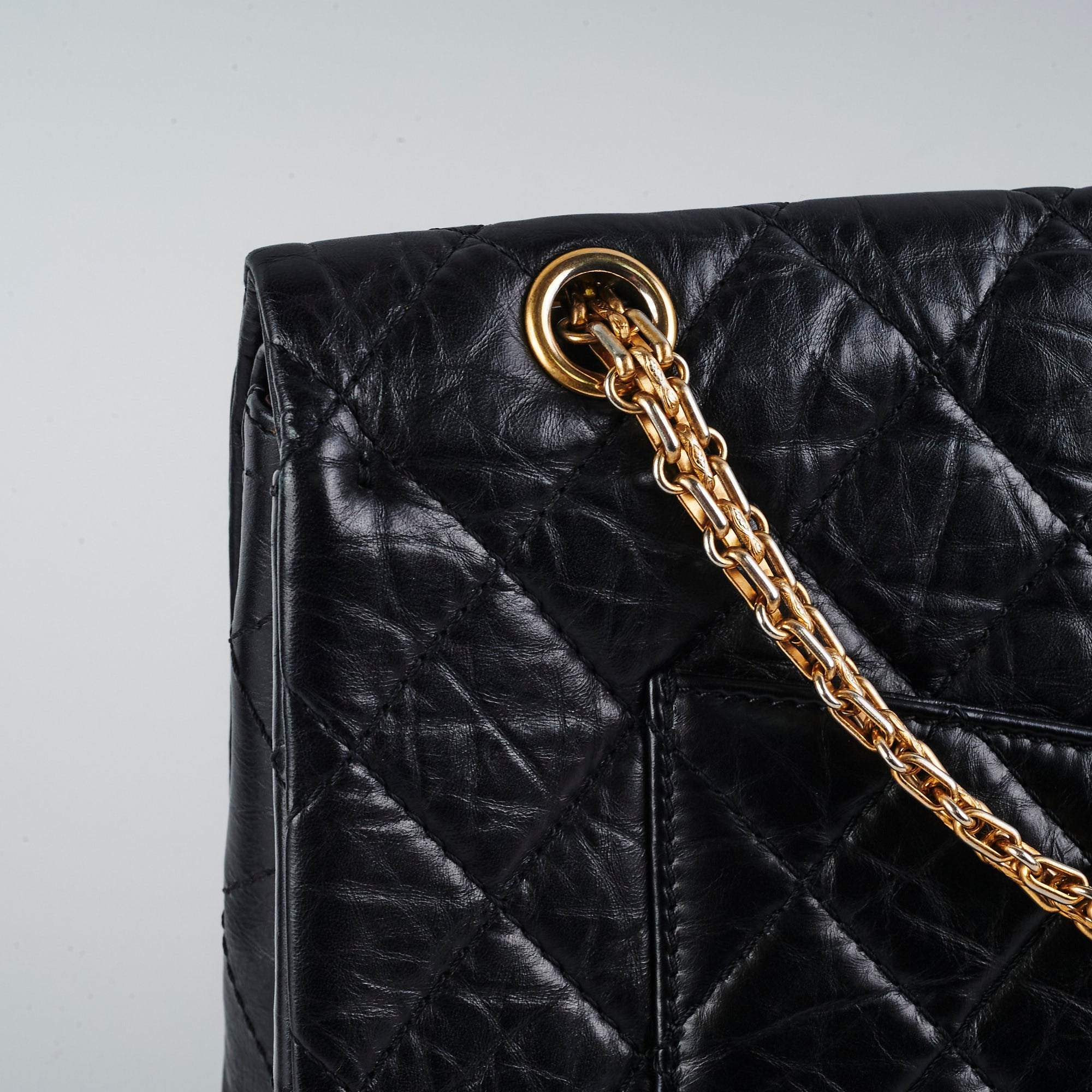 Chanel Reissue 227 Black Leather Flap Bag - Classic Luxury Handbag for Women | Perfect for Evening Events, Parties & Special Occasions