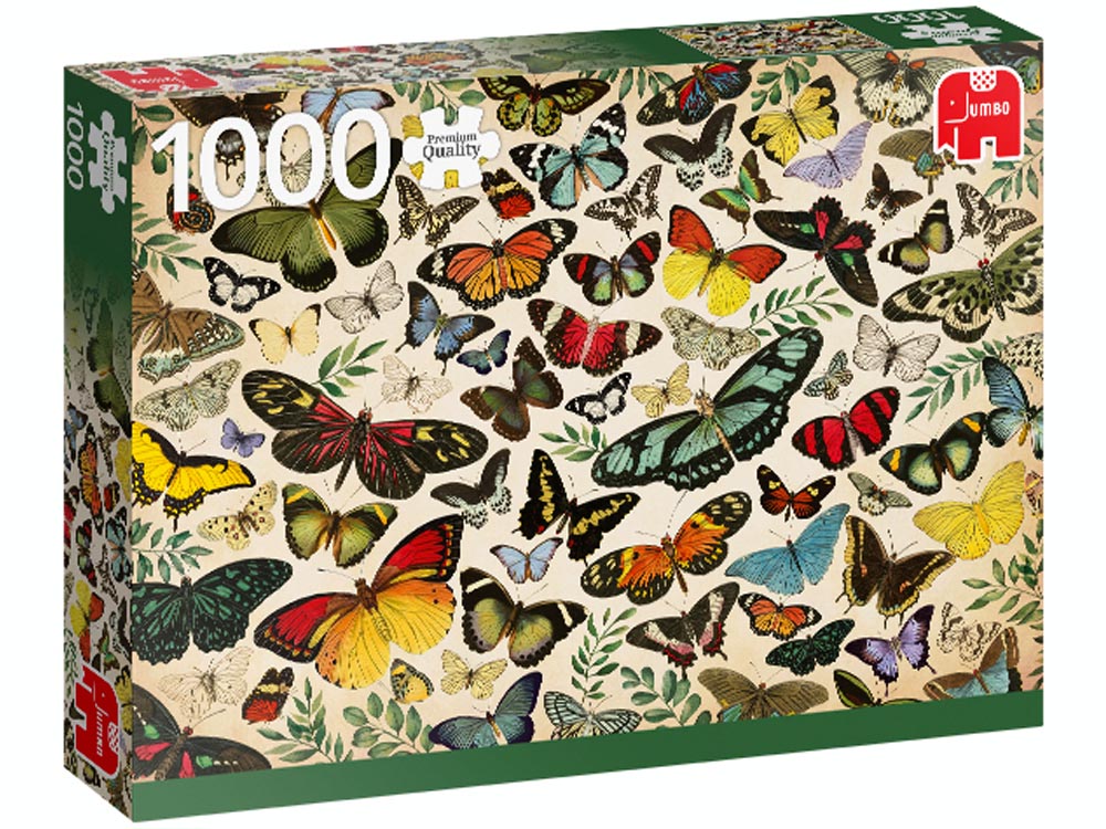 1000-Piece Jumbo Butterfly Jigsaw Puzzle for Adults - Large Poster Puzzle with Vibrant Colors - Perfect for Family Game Night, Stress Relief & Home Decor