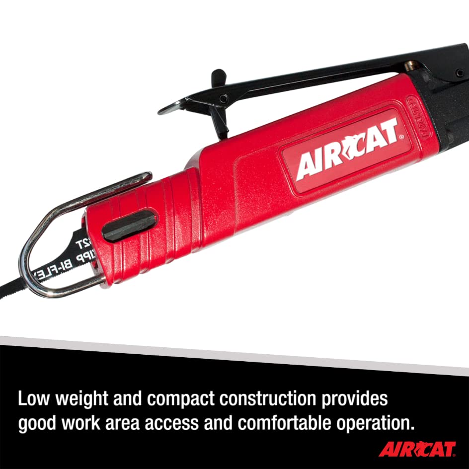 AIRCAT 6350 Low Vibration Reciprocating Air Saw - 9,500 SPM Pneumatic Cutting Tool for Metal, Wood & Plastic - Ideal for Auto Repair, Construction & DIY Projects