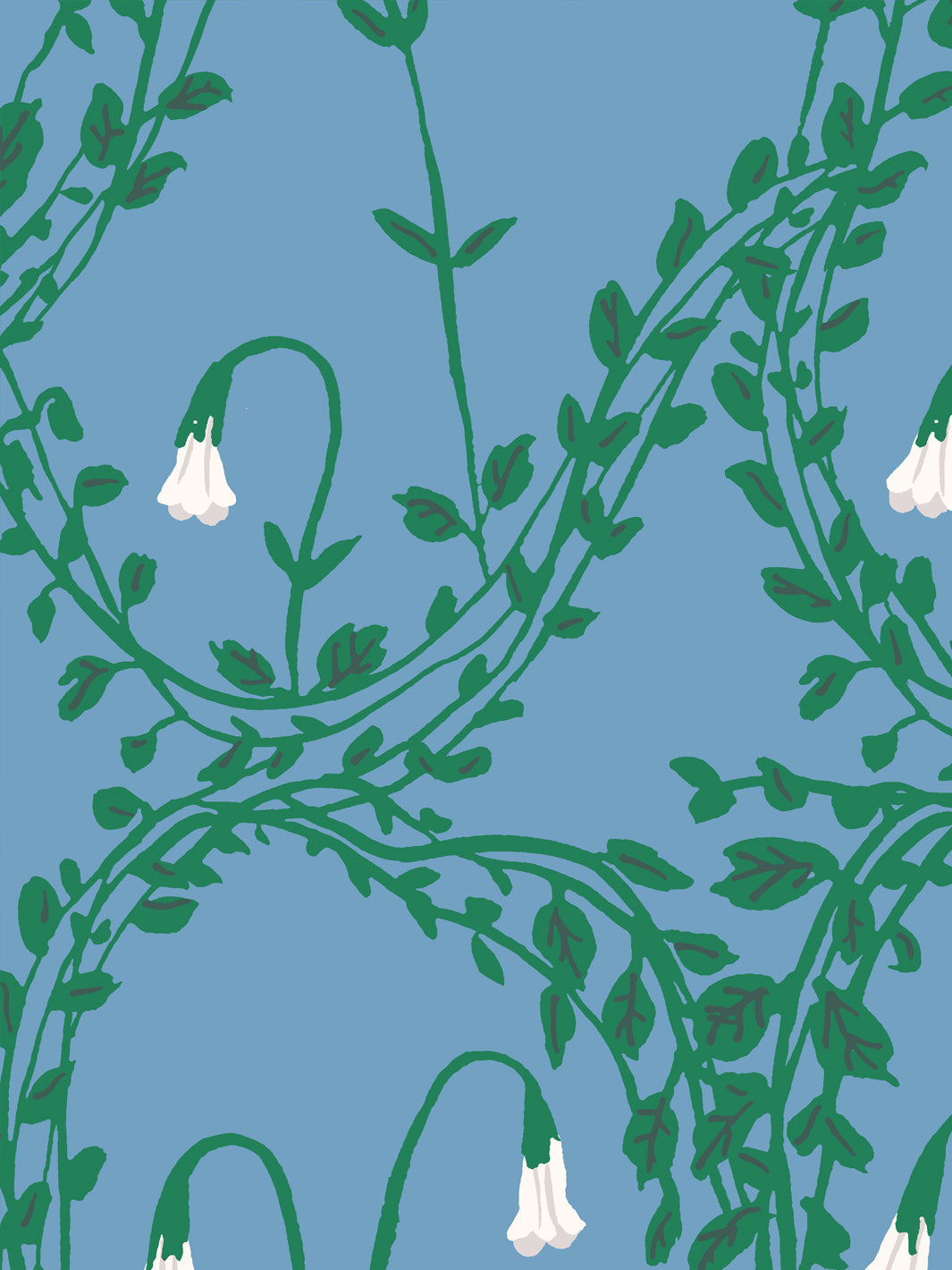 Linnea Bluebelle Wallpaper by Sarah Jessica Parker - Premium Peel & Stick Removable Wallpaper for Bedroom, Living Room & Nursery Decor