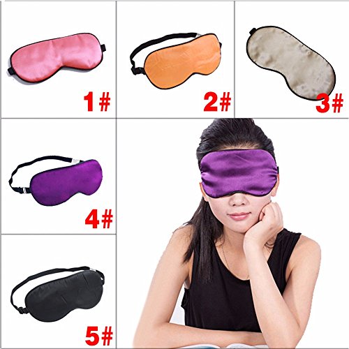 Silk Sleep Mask with Earplugs - Soft Rose Red Eye Shade for Travel, Meditation & Deep Sleep | HB88 | Perfect for Airplanes, Hotels & Relaxation