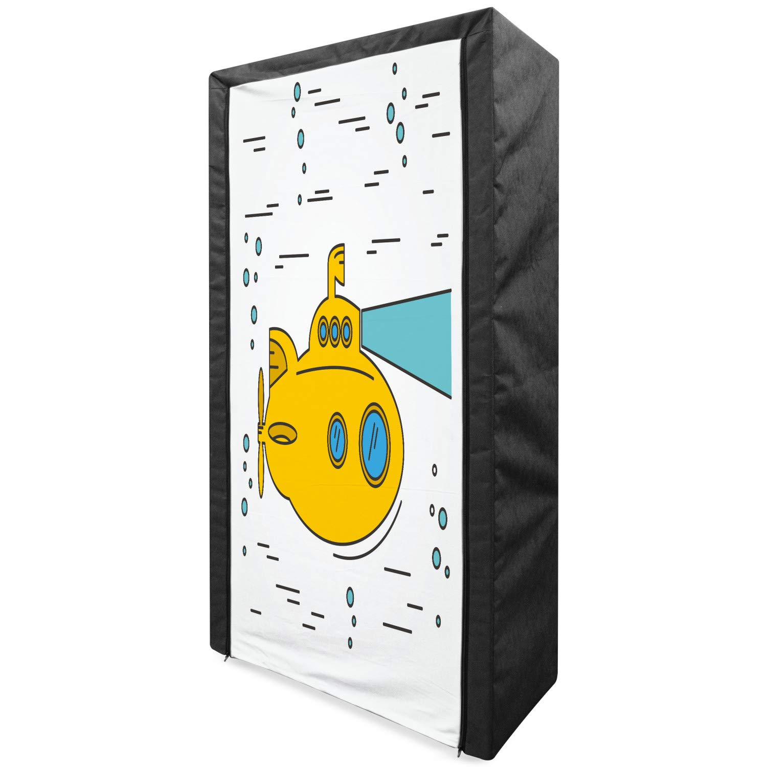Ambesonne Yellow Submarine Fabric Wardrobe - 33.5