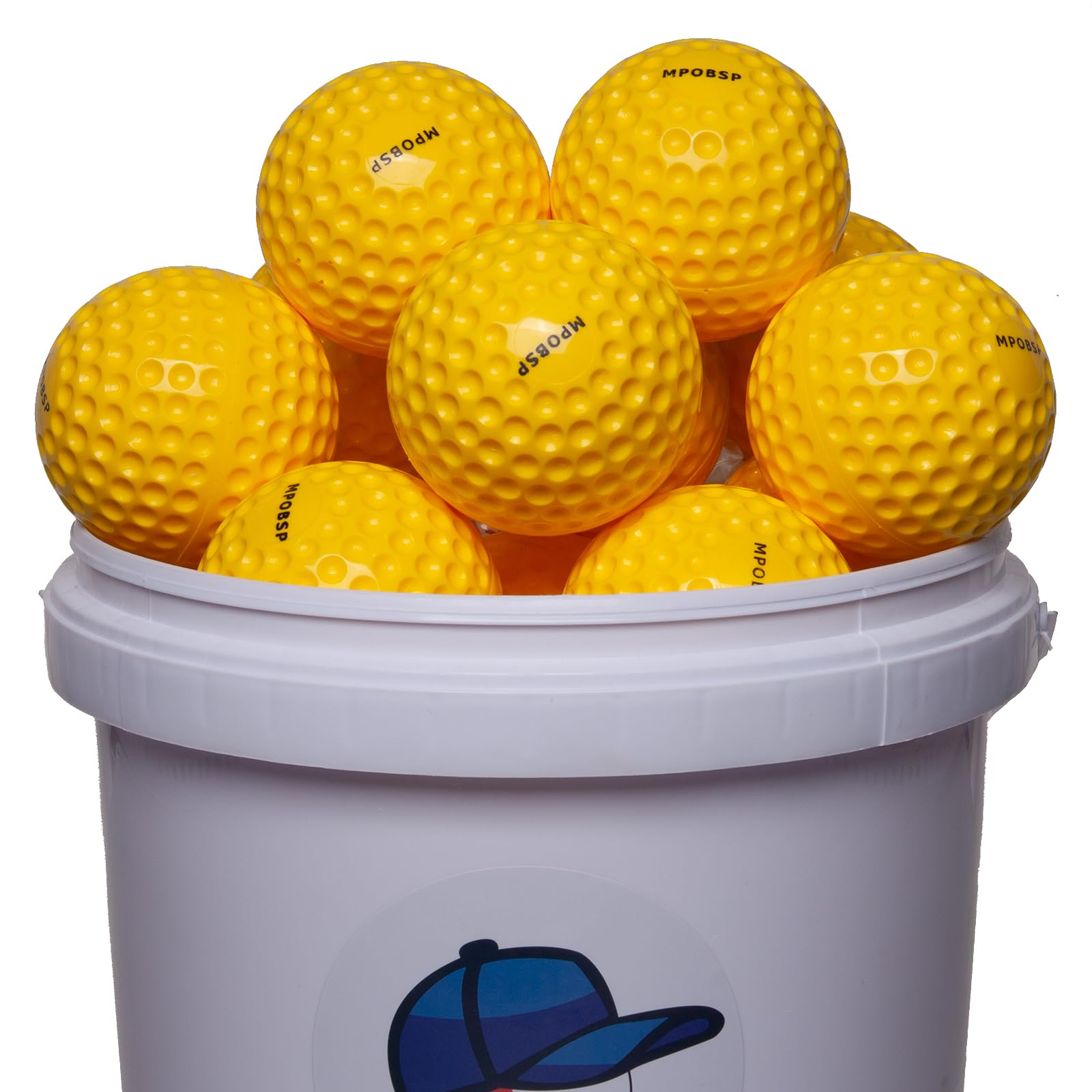 **12-Pack Yellow Dimpled Practice Baseballs (105g) - Ideal for Pitching Machines, Team Sports & Baseball Training | Durable for Outdoor Practice & Player Drills**