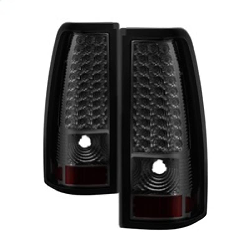 Spyder LED Euro Altezza Tail Lights for 99-02 Chevrolet Silverado 1500 - Smoked Lens Red/Black - Direct Fit Replacement - Enhances Night Visibility & Style for Trucks & SUVs