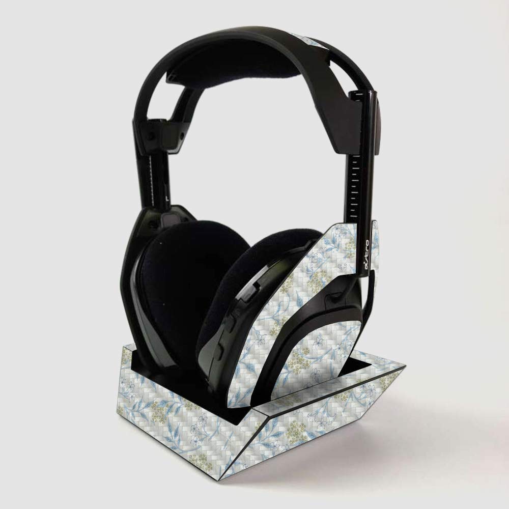 MightySkins Carbon Fiber Skin for ASTRO Gaming A50 Wireless Headphones & Base Station - Jasmine | Protective, Durable Textured Finish | Easy to Apply | Made in USA | Perfect for Gaming, Travel & Headphone Protection