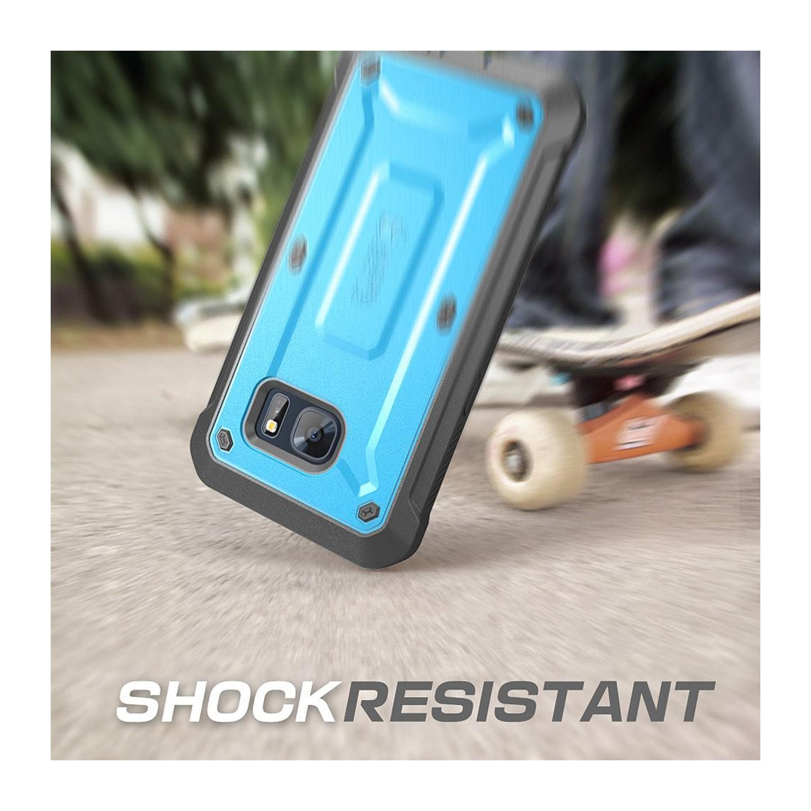 Samsung Galaxy S7 Unicorn Beetle Pro Full Body Rugged Holster Case - Heavy Duty Protection with Kickstand (Blue) - Perfect for Outdoor, Construction & Extreme Sports