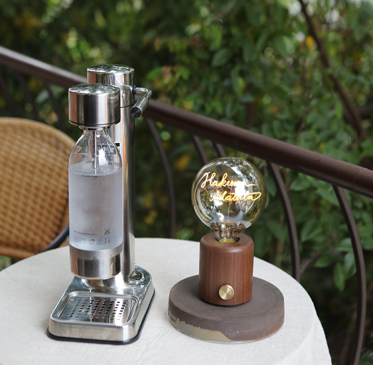 Kuitt Smiley Rechargeable LED Table Lamp with Built-in Battery - Perfect for Bedroom, Living Room, and Office Decor