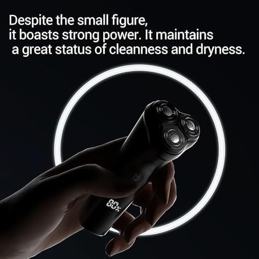 Best Electric Shavers for Men - Rechargeable IPX7 Waterproof Rotary Shaver with LED Smart Screen - Perfect for Travel, Gym & Daily Shaving