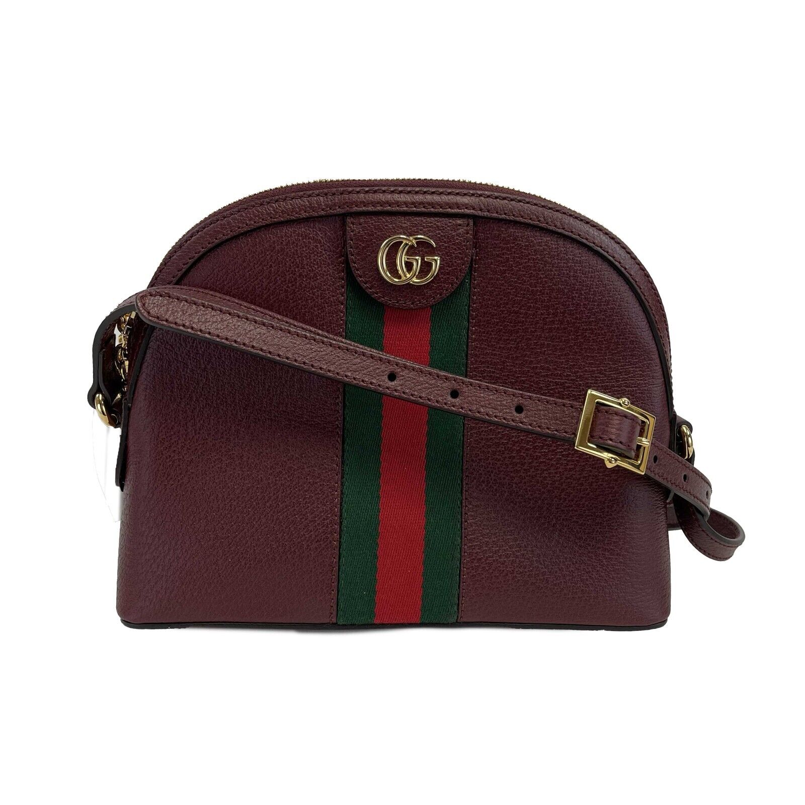 Gucci Ophidia Small Shoulder Bag - Burgundy GG Leather Crossbody Purse for Women | Perfect for Date Night, Travel & Everyday Use