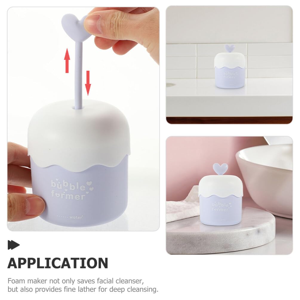 Beavorty Facial Foam Maker - Rich Lather Bubble Foamer Cup for Deep Cleansing | Plastic Skincare Tool for Face Wash | Perfect for Daily Skincare Routine & Spa Days at Home
