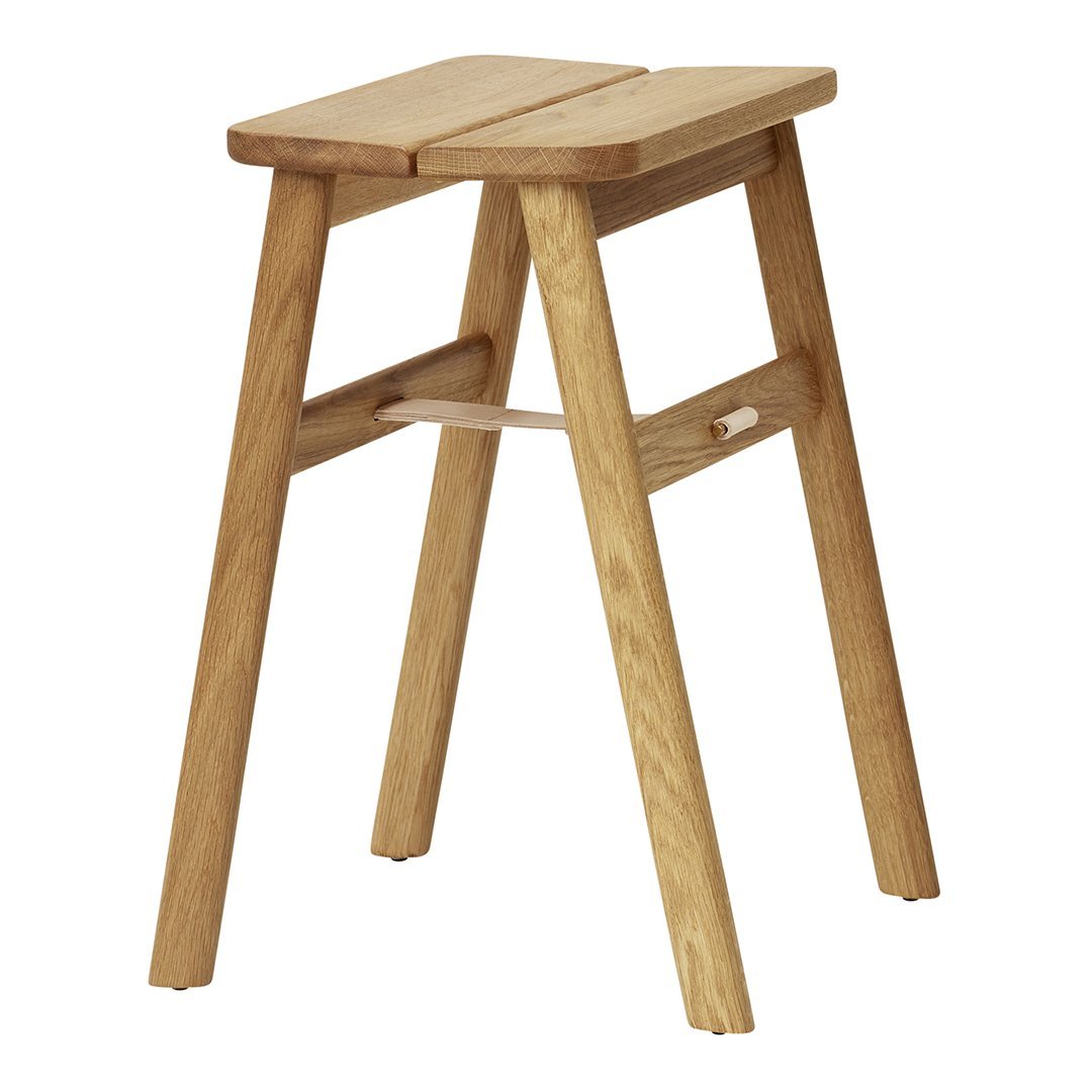 Herman Studio Angle Stool - Modern Refined Design for Home, Office & Cafe Decor - Stylish Accent Chair for Living Room, Bedroom or Workspace