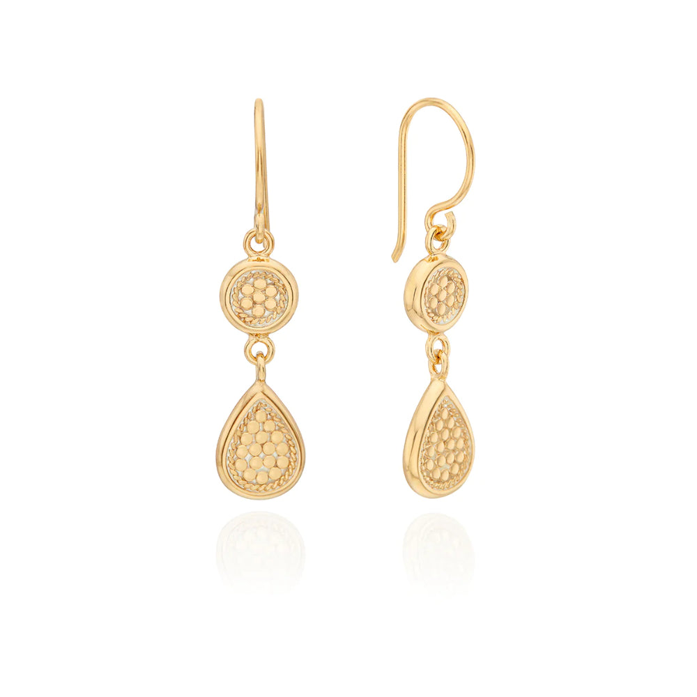 Anna Beck Classic Double Drop Earrings - Elegant Dangling Jewelry for Women | Perfect for Weddings, Parties & Evening Events