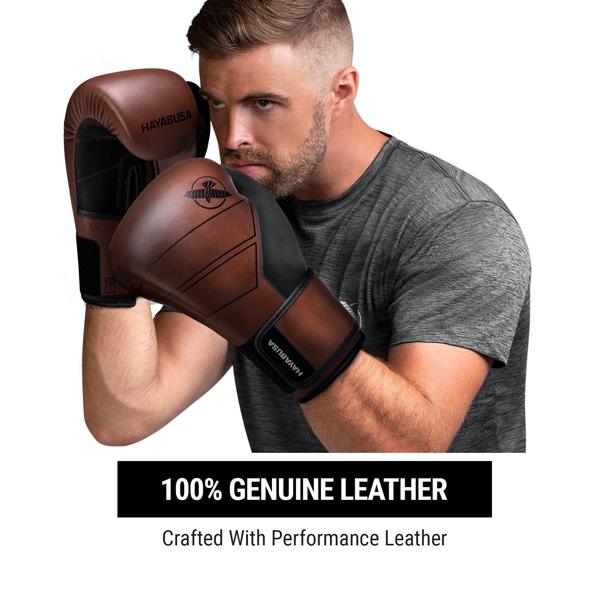 Hayabusa S4 Premium Leather Boxing Gloves for Men & Women - Professional Training, Sparring & MMA Fighting Gear for Home Gym & Boxing Club Workouts