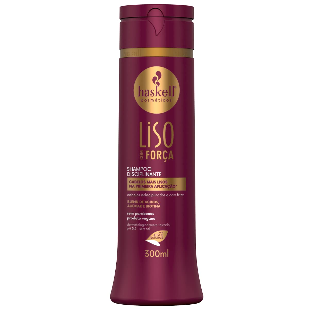 Haskell Straight with Strength Shampoo - 300ml (10.14 Fl Oz) for Smooth & Strong Hair - Perfect for Daily Use & Salon-Quality Results