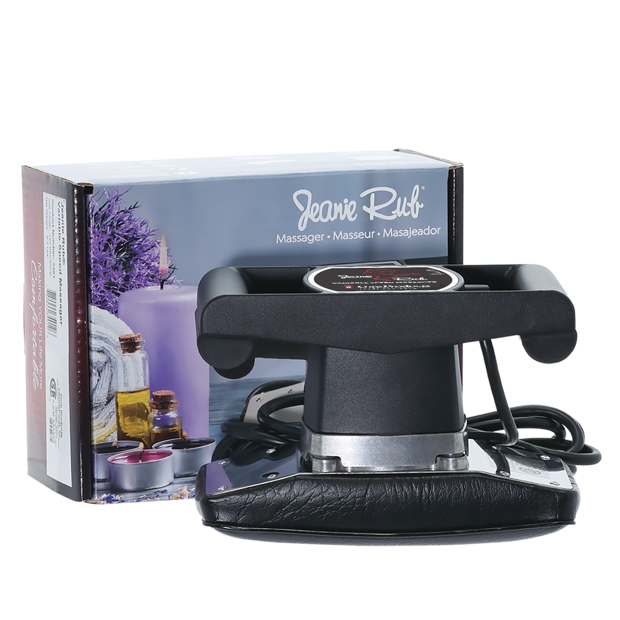 Jeanie Rub Variable Speed Massager - Portable Deep Tissue Massage Gun for Pain Relief & Muscle Recovery - Perfect for Athletes, Gym Enthusiasts & Home Use