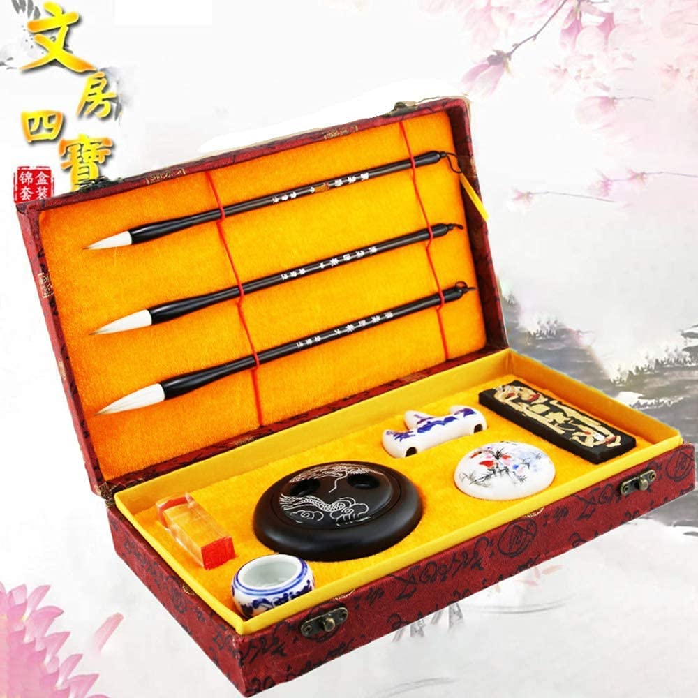Chinese Calligraphy Brush Pens Set - Traditional Watercolor & Drawing Calligraphy Supplies for Beginners - Perfect Gift for Students - Ideal for Calligraphy Practice, Art Projects, and Creative Lettering