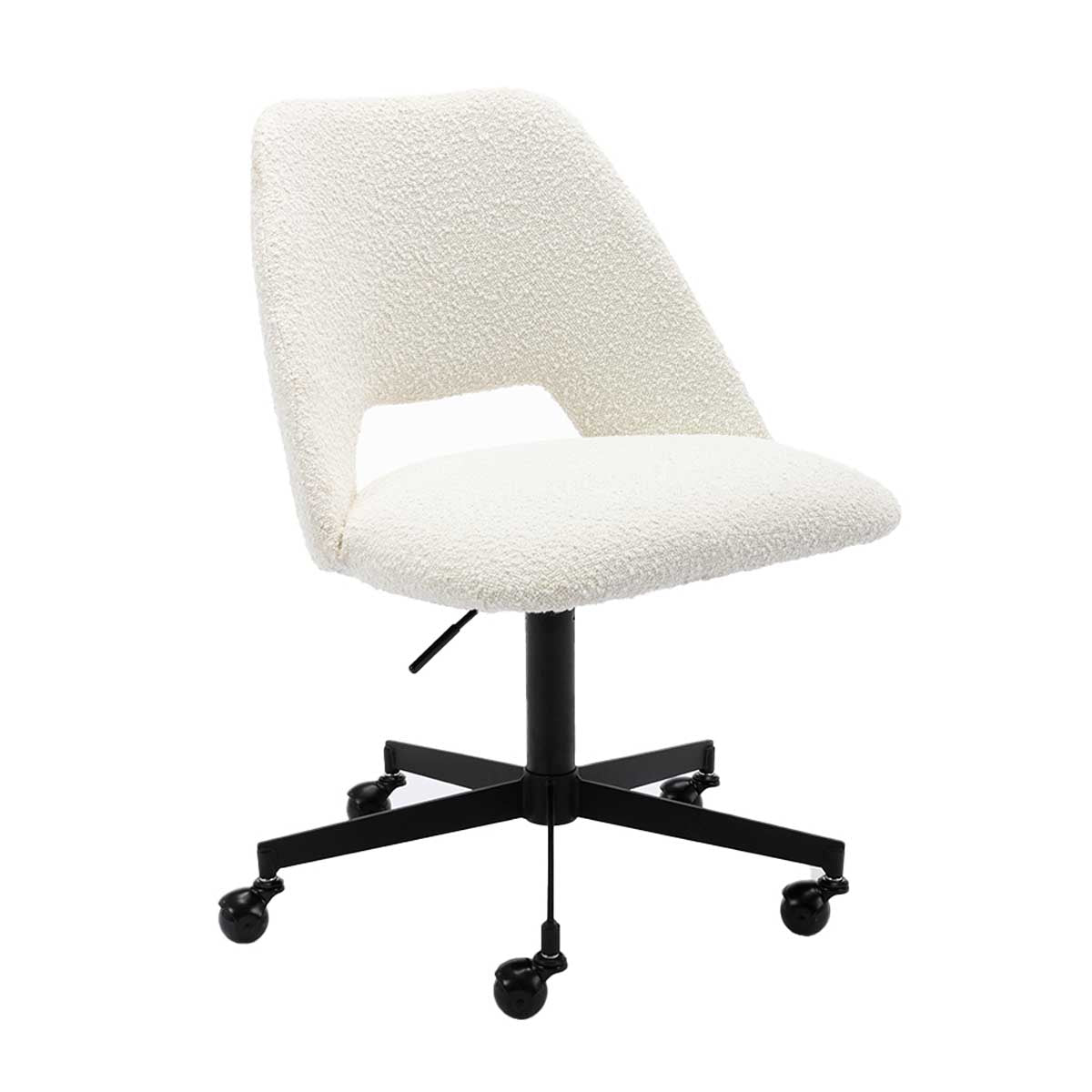 Luxury Belmont Boucle Office Chair - Ergonomic Executive Desk Chair with Adjustable Height for Home & Office Workspace - Perfect for Remote Work, Gaming & Study