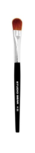 Professional Studio Gear Cosmetics Shader Brush No. 22 - Large Sable Hair Makeup Brush (0.3oz) for Eyeshadow Blending & Contouring | Perfect for Makeup Artists & Beauty Enthusiasts