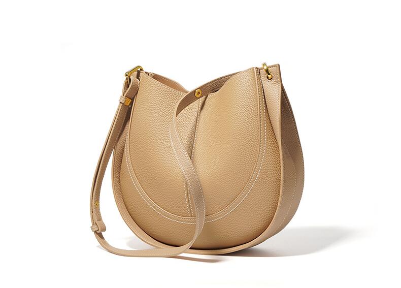 Stylish Women's Small Leather Tote Handbag - Fashionable Crossbody Purse for Work, Travel & Everyday Use