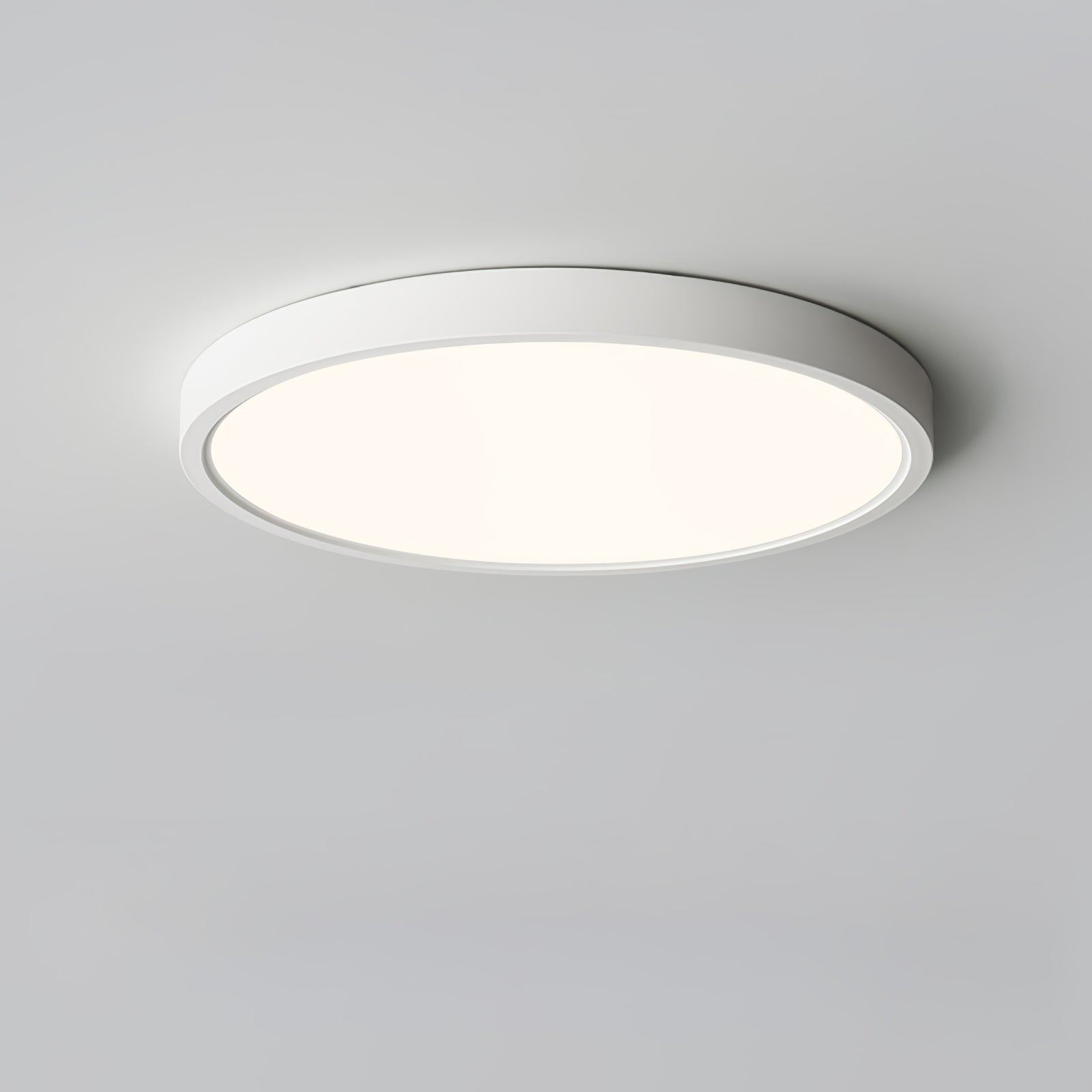 Ultra-Thin Round Acrylic Ceiling Light - Modern Minimalist Flush Mount Fixture for Bedroom, Living Room & Kitchen