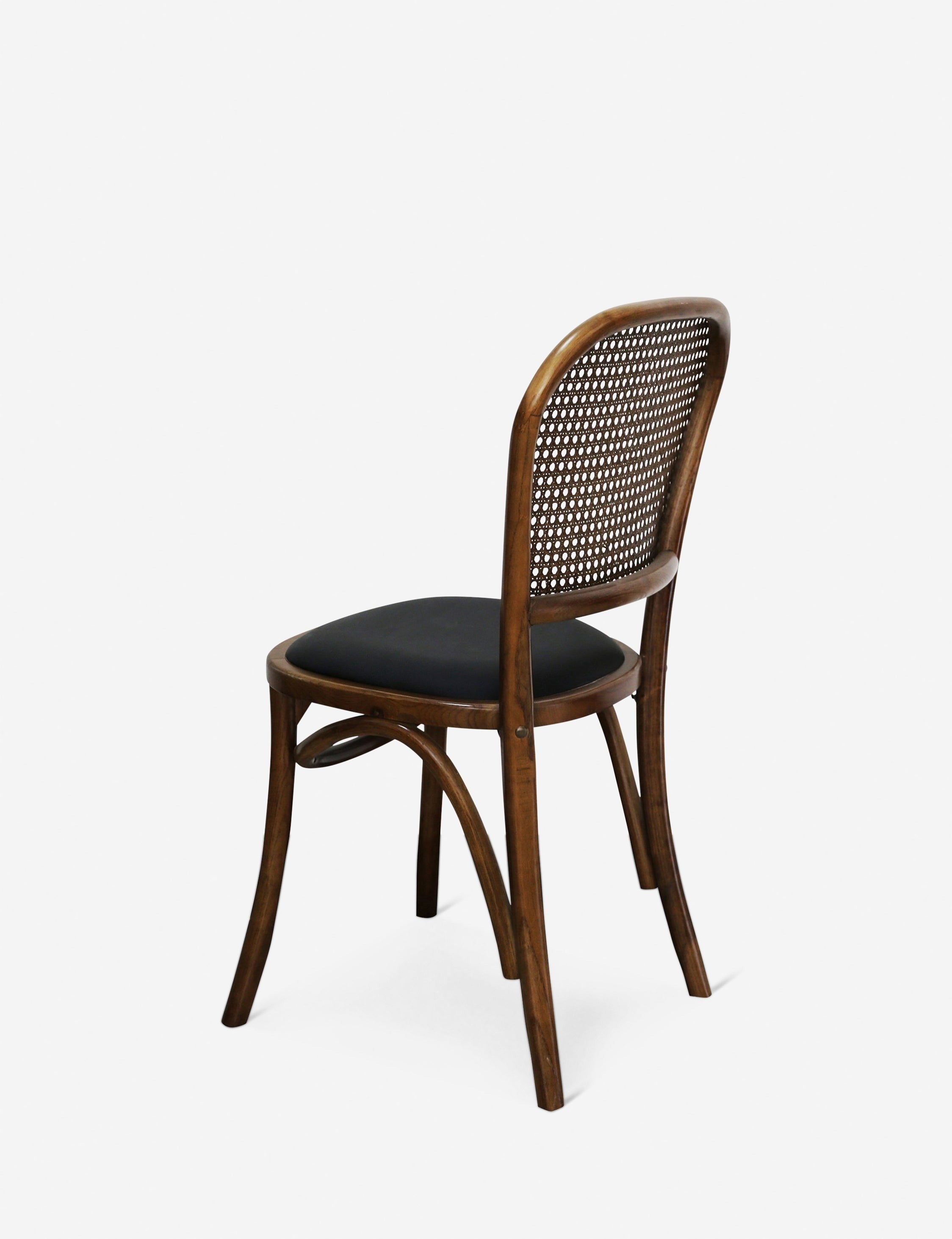 Brix Modern Dining Chairs Set of 2 - Mid Century Wooden Kitchen Chairs with Upholstered Seat - Perfect for Dining Room, Kitchen, Breakfast Nook & Small Spaces