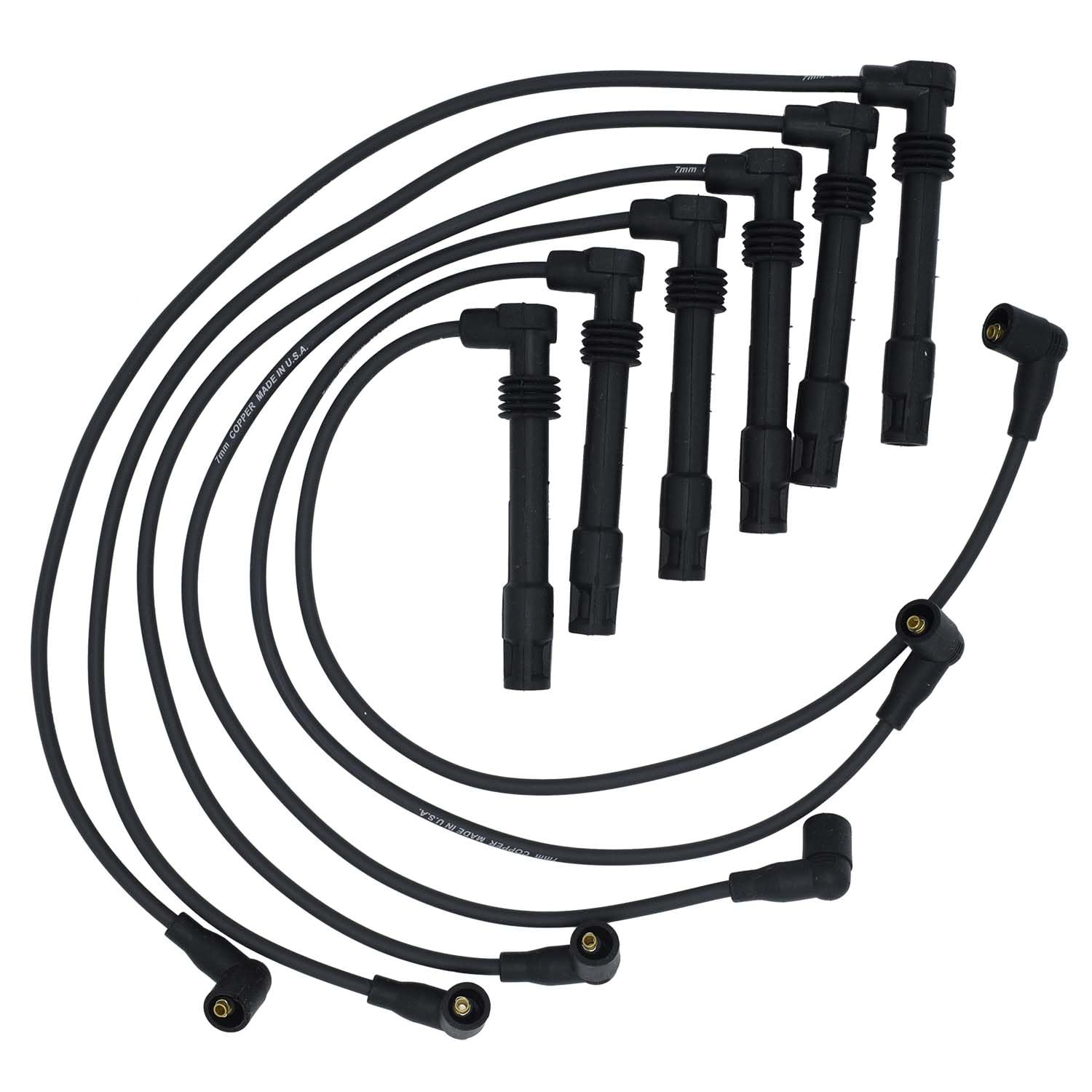 Walker Products ThunderCore PRO Premium Spark Plug Wire Set 924-1625 - High Performance Ignition Wires for Ford, Chevy, Dodge - Perfect for Racing, Off-Road & Daily Driving