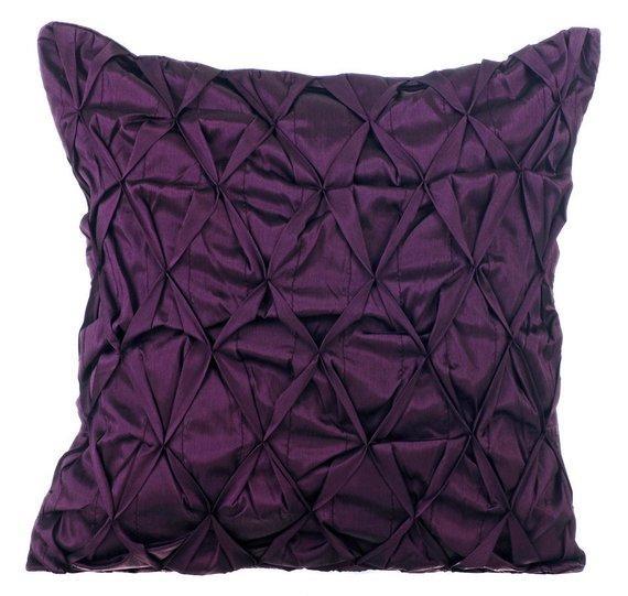 Between Spaces Gray Taffeta Decorative Euro Sham Pillow Cover - Elegant Bedroom Decor for Master Bedroom, Guest Room & Luxury Hotel Styling
