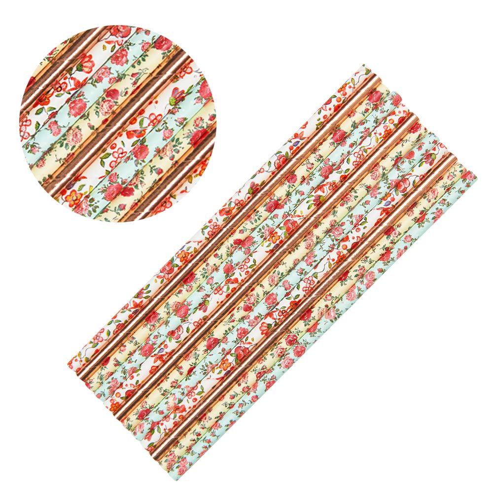 Bakell 96-Piece Cake Pop & Party Straws Combo Pack - Garden Variety Collection for Baking, Caking, and Crafts - Perfect for Mother's Day, Birthday Parties, and DIY Decorations