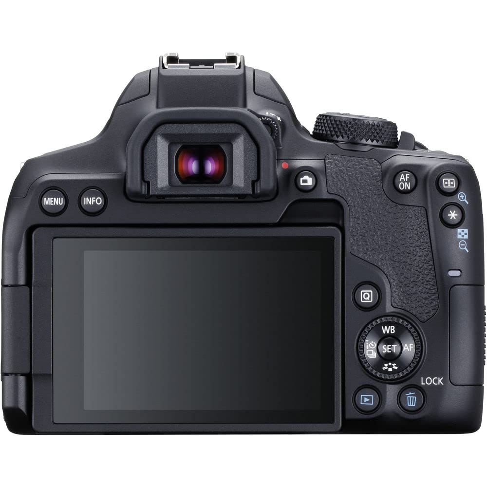 Canon EOS Rebel T8i DSLR Camera Bundle with 18-55mm Lens, 4K Monitor, Pro Audio Gear & 64GB Memory Cards - Perfect for Vlogging, Photography & Content Creation (Renewed)