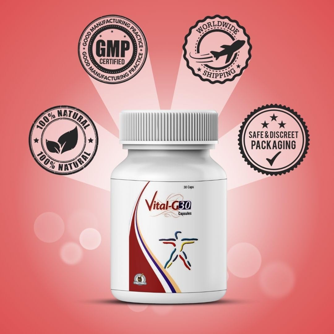 Vital G-30 Energy & Vitality Supplements for Women - 120 Capsules (4 x 30 Count) - Natural Boost for Fatigue, Focus & Stamina - Perfect for Busy Moms, Professionals & Active Lifestyles