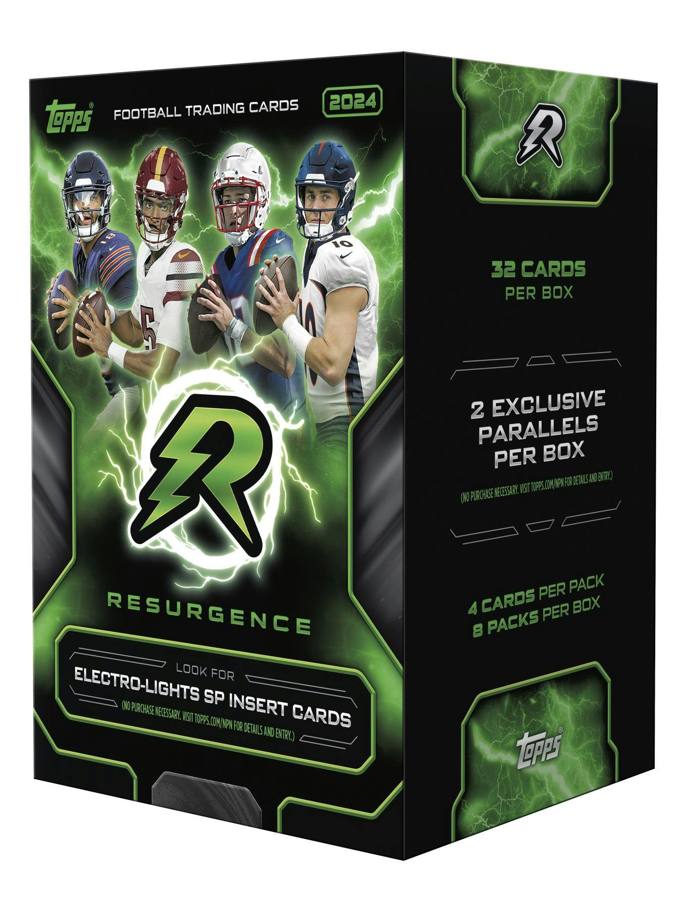 2024 Topps Resurgence Football 8 Pack Blaster Box - NFL Trading Cards Collection for Collectors & Fans - Perfect for Gifts, Fantasy Football & Sports Memorabilia Display