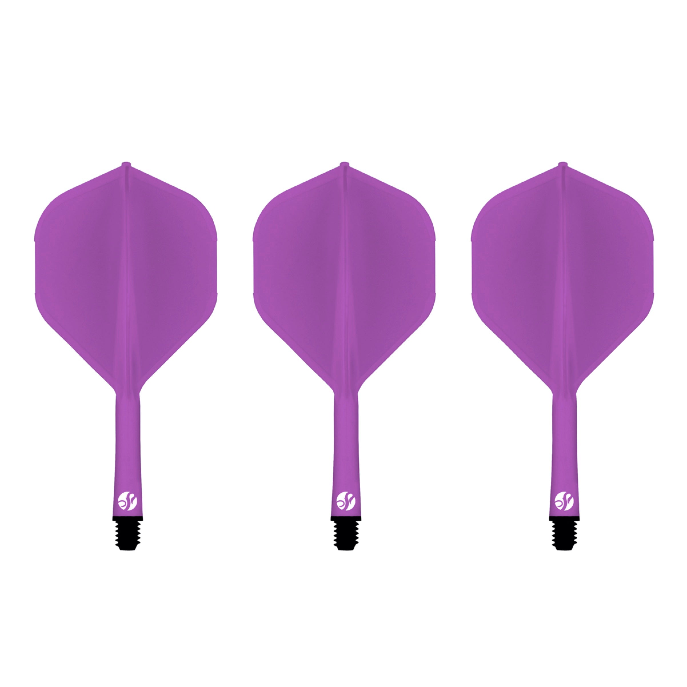 SHOT FLIGHT DECK ONE PIECE Dart & Flight System - Purple Professional Dart Accessories for Bars, Tournaments & Home Practice