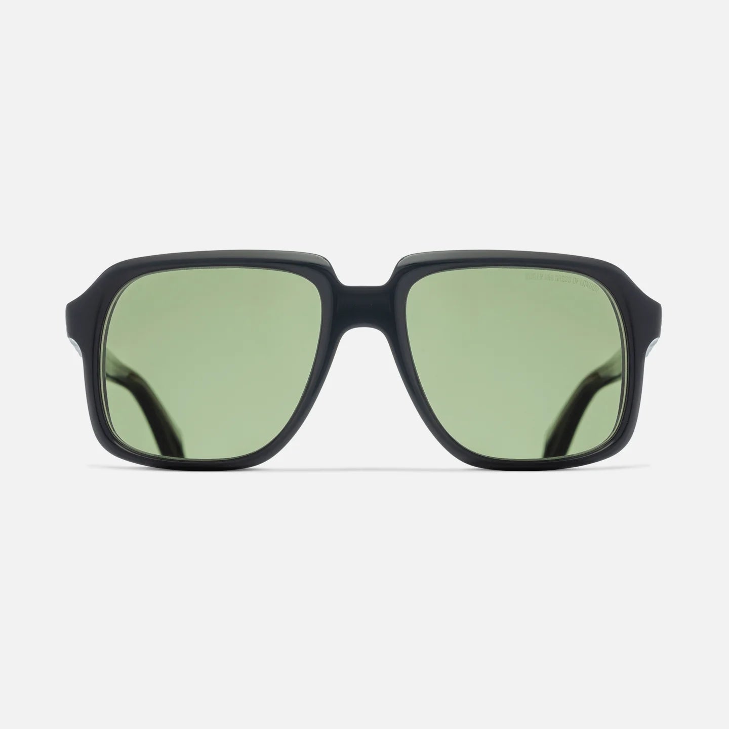 Cutler and Gross 1937 01 Black Green Sunglasses - Classic Vintage Style for Men & Women - Perfect for Outdoor Activities, Travel, and Fashion Statements