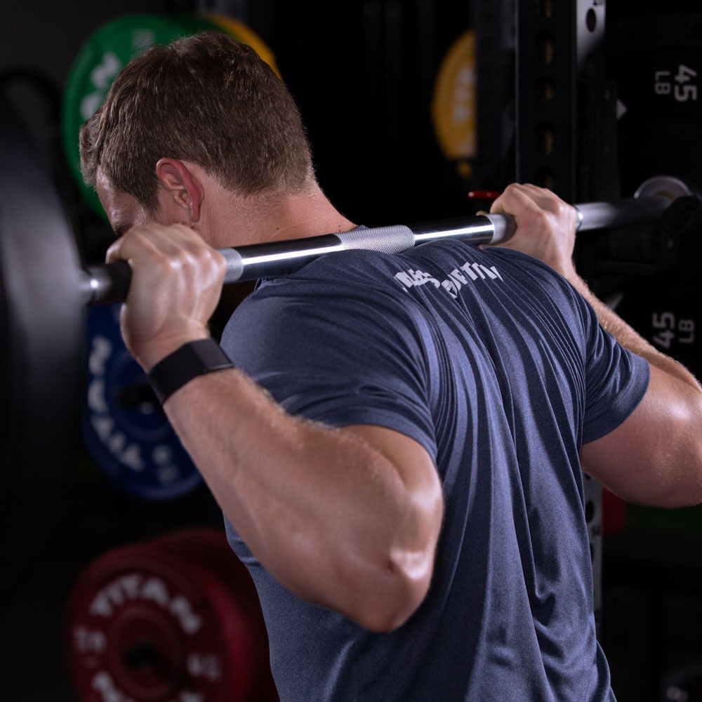 Elite Series Power Barbell - Heavy Duty Olympic Weight Bar for Strength Training - Perfect for Home Gym & CrossFit Workouts