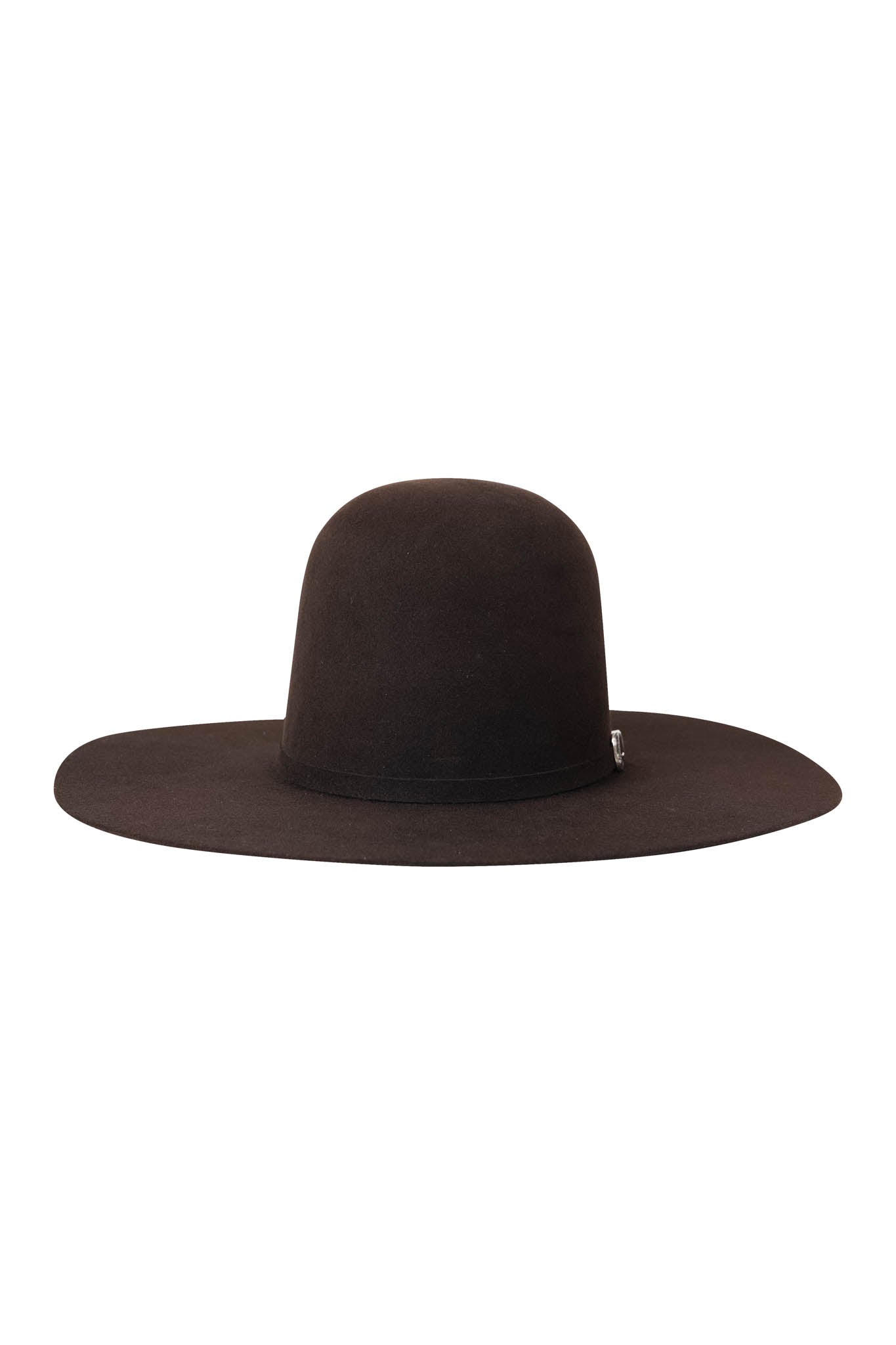 Rock'em 10X Chocolate Beaver Open Crown Felt Cowboy Hat for Men - Western Rodeo, Country Music Festivals & Outdoor Adventures