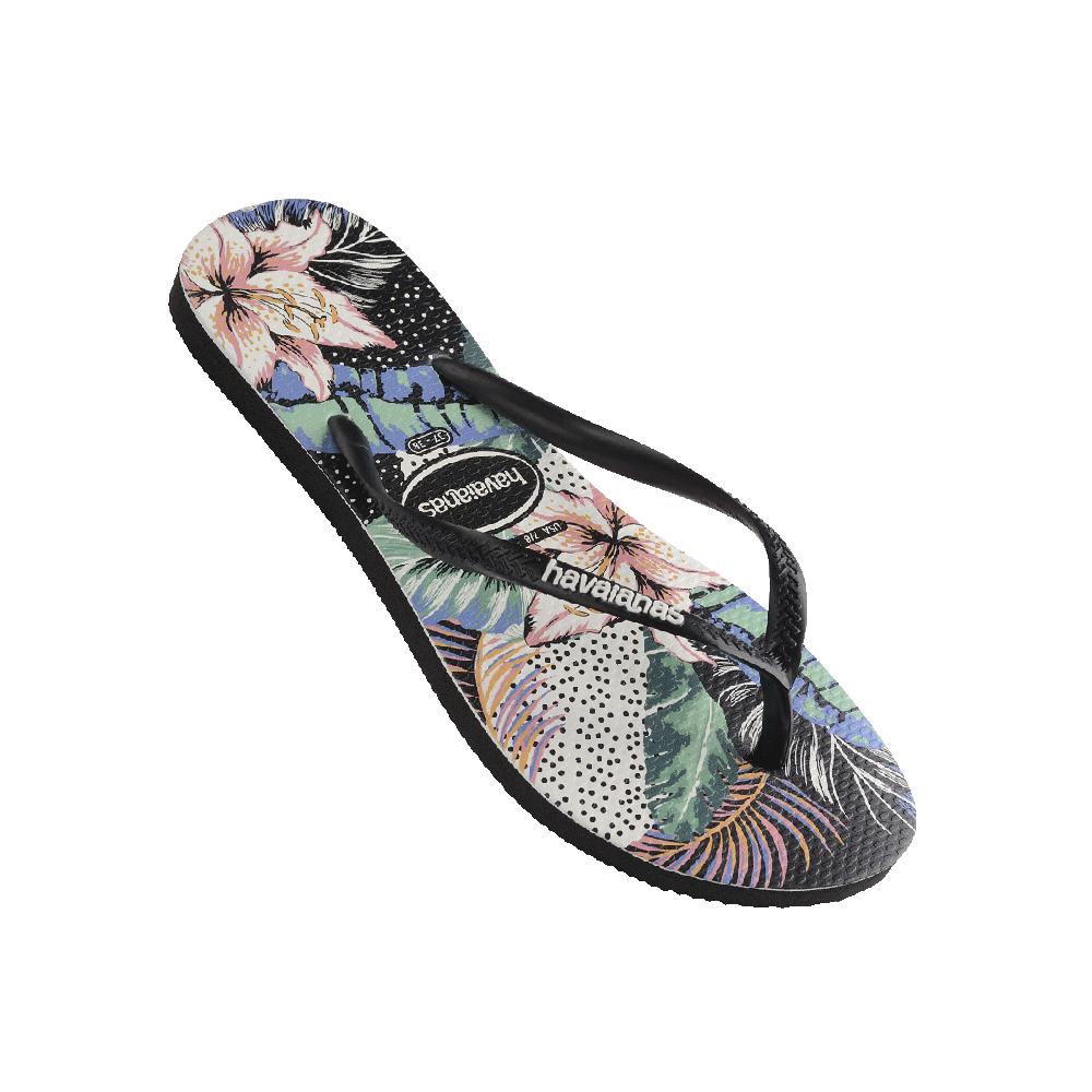 Havaianas Kids Slim Floral Dots Flip Flops - Comfortable Summer Sandals for Beach, Pool & Outdoor Play
