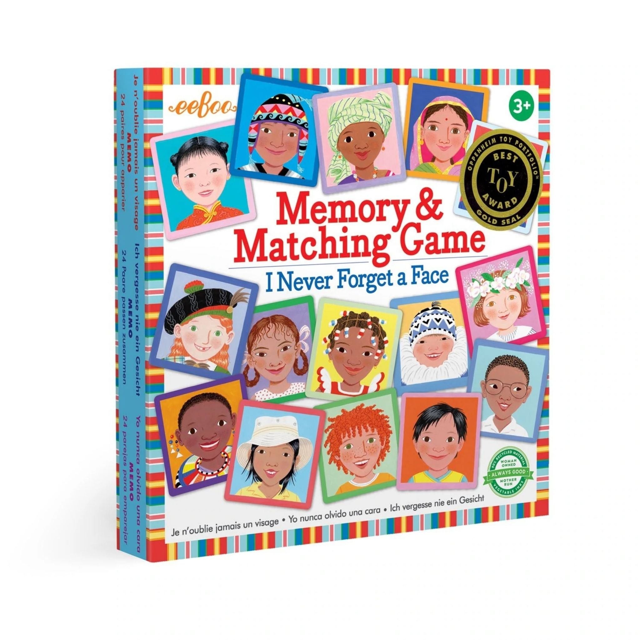 Fun & Educational I Never Forget a Face Matching Memory Game for Kids Ages 3+ | Toddler Learning Activity | Preschool Classroom & Family Game Night