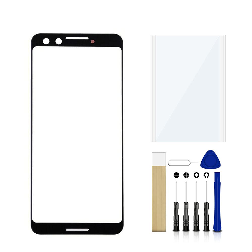 Google Pixel 3 G013A Front Glass Replacement Kit - DIY Repair Tool for Screen Lens