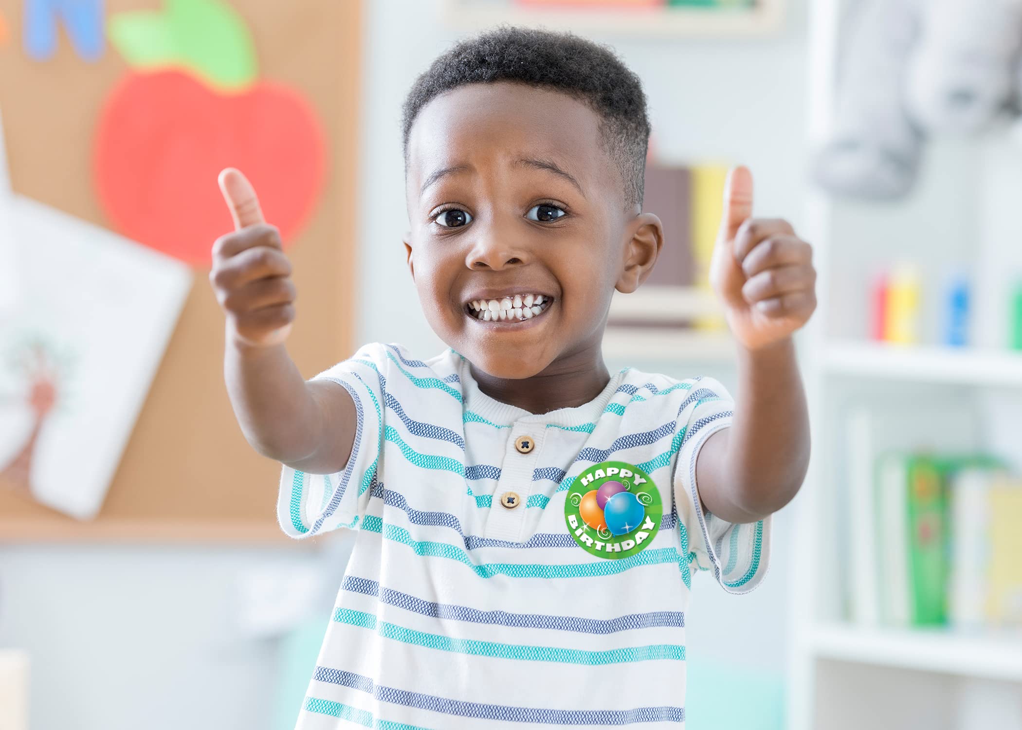 Teacher Created Resources Birthday Wear'Em Badges (4054) - Fun Classroom Reward Incentives for Students' Birthdays & Special Events