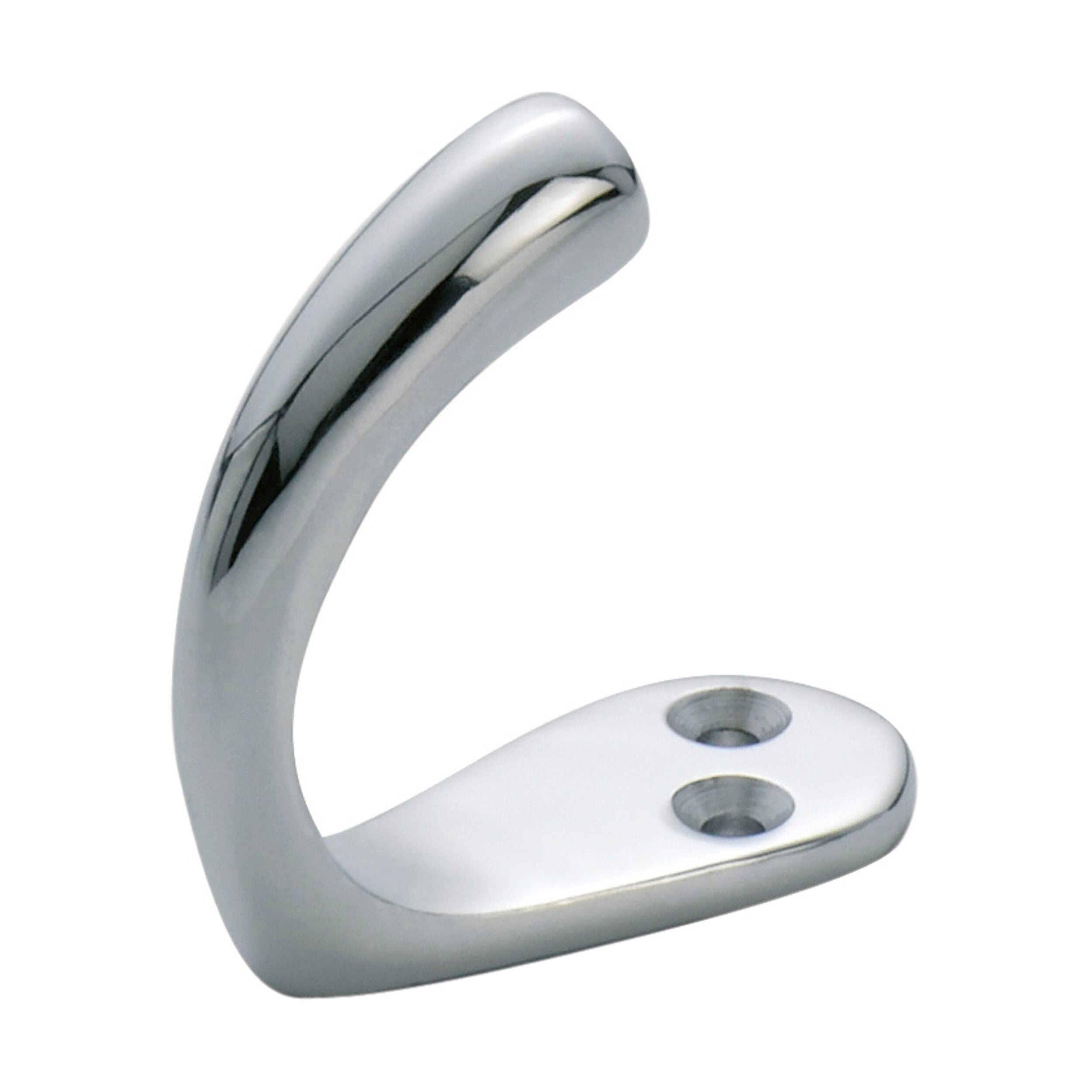 3964 Single Chrome Plated Robe Hook 45x42mm - Perfect for Bathroom, Bedroom, and Closet Organization
