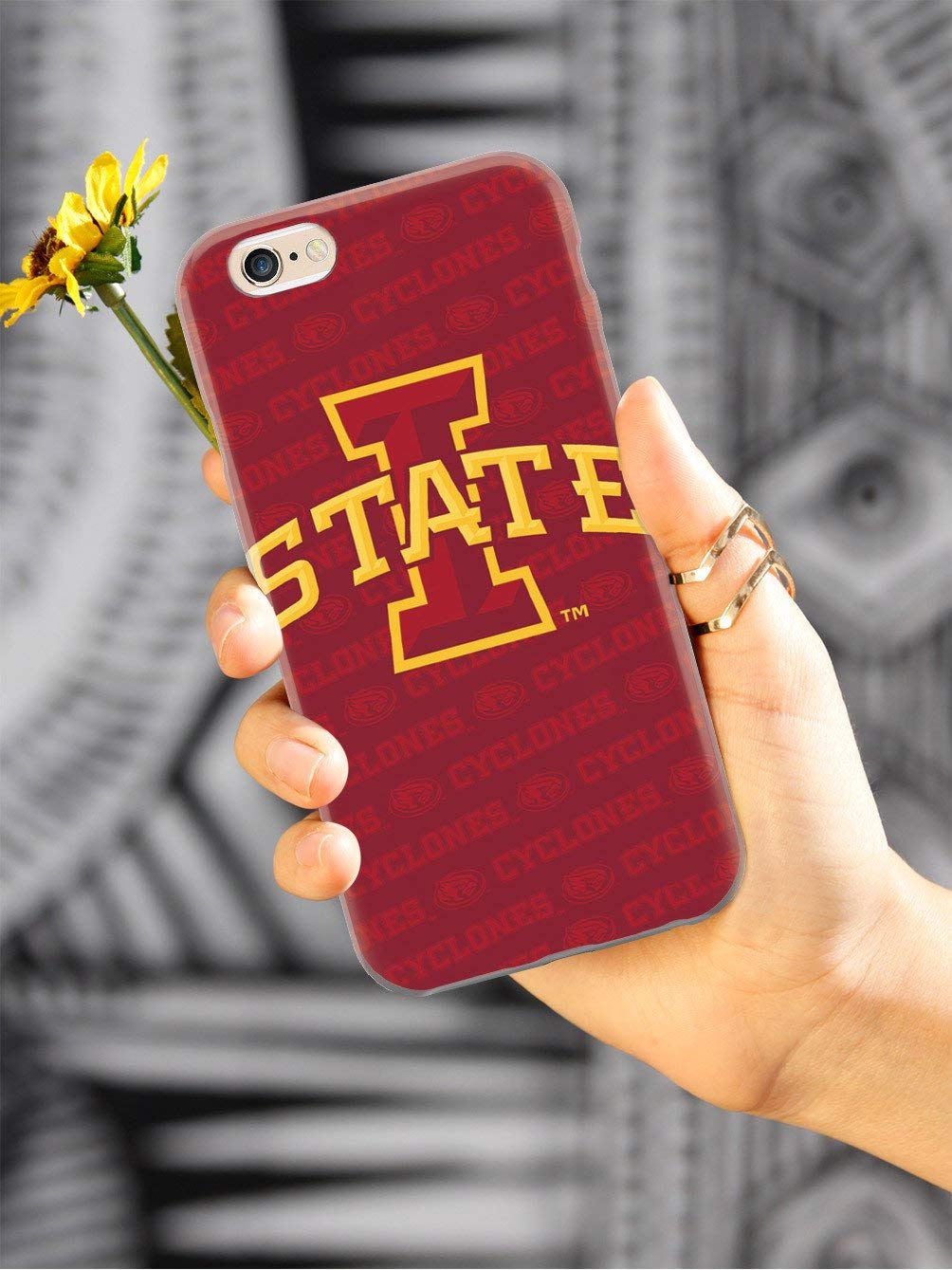 Premium 3D Textured Protective Phone Case for Apple iPhone 11 - Iowa State University (ISU) Inspired Design - Shockproof & Slim Cover for Everyday Use, School & Travel