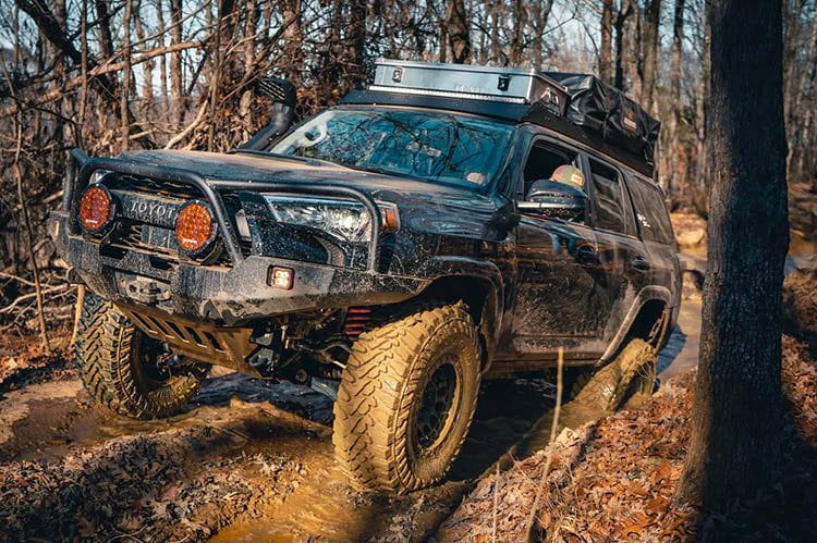 Backwoods BWT4R5 103FGBBB Heavy Duty Bull Bar Front Bumper for Toyota 4Runner 5th Gen (2010-2024) - Off-Road Overlanding & Adventure Protection
