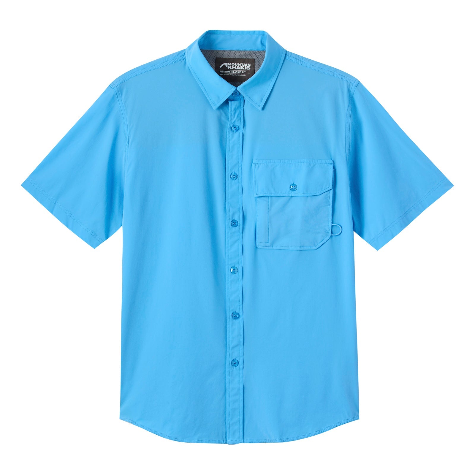 Men's Casual Short Sleeve Woven Shirt - Breathable Summer Button Down Shirt for Outdoor Activities, Travel & Daily Wear