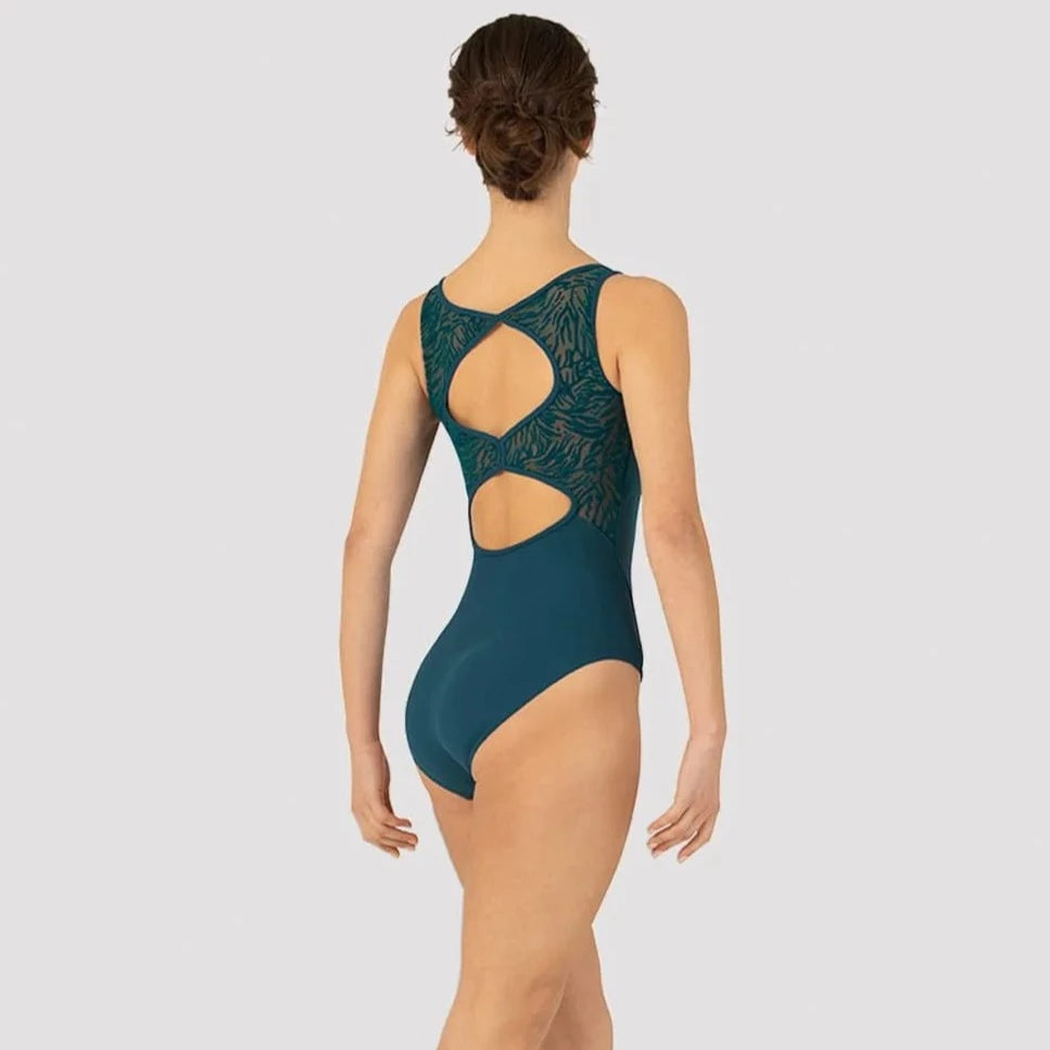 Bloch Women's Deep Teal Aurora Tank Leotard - Dancewear for Ballet, Jazz & Contemporary Performance