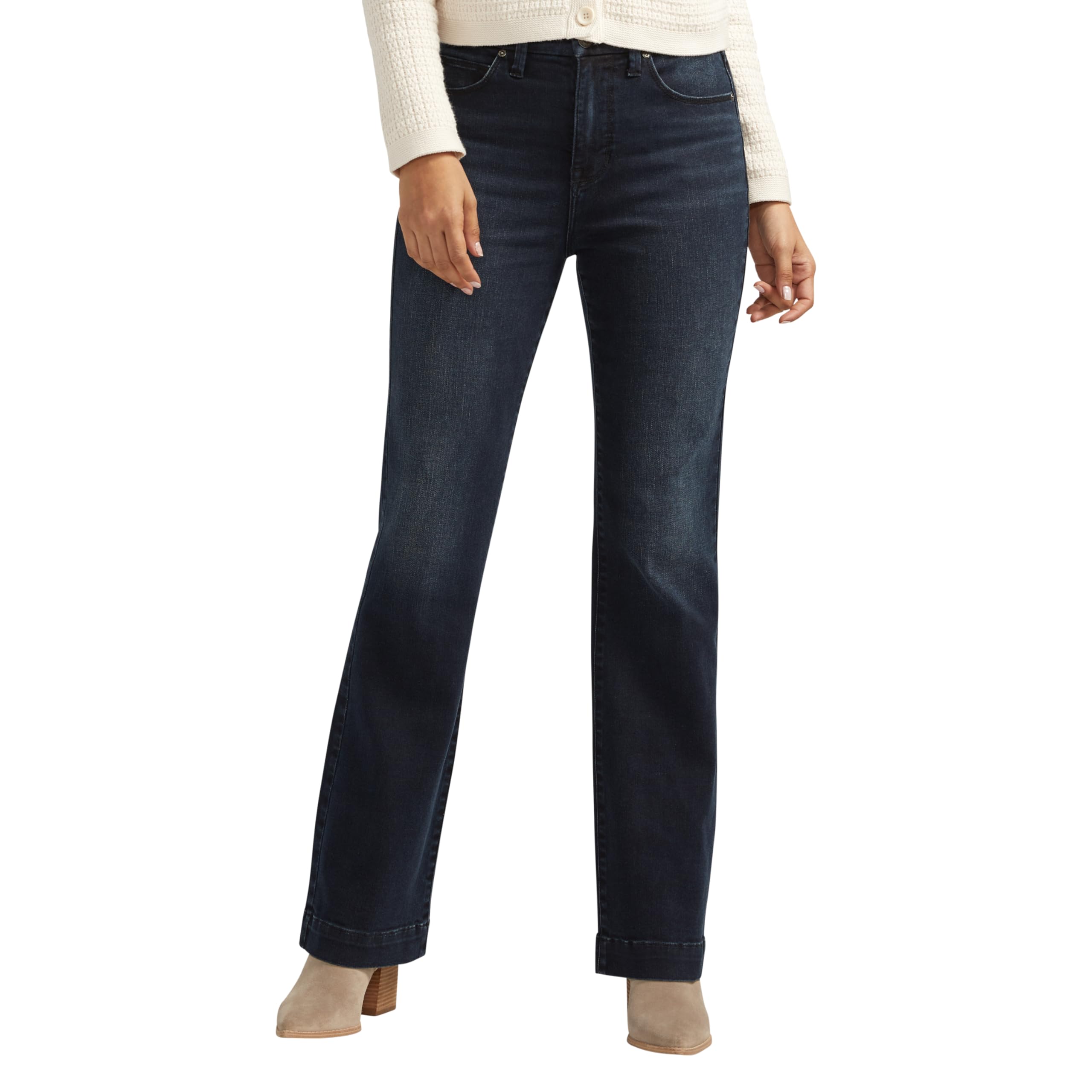 JAG Women's Phoebe High Rise Bootcut Jeans - Stretch Denim Pants for Casual & Work Outfits | Perfect for Office, Date Night & Everyday Wear