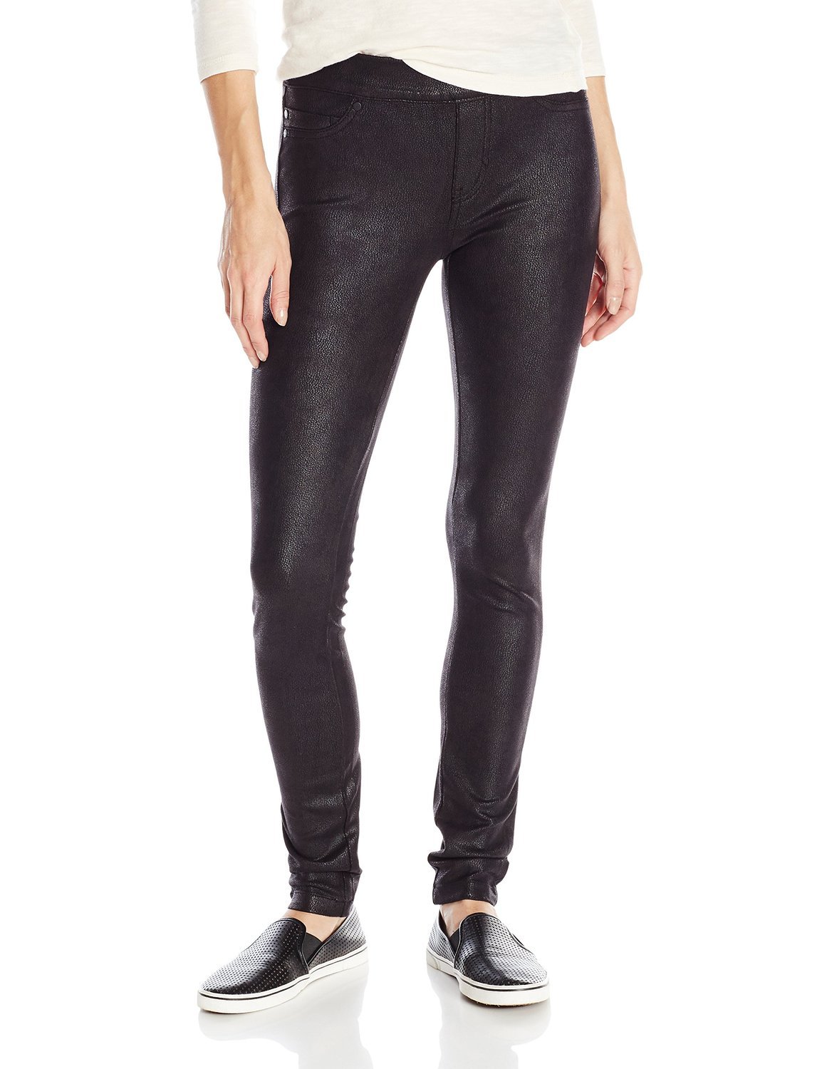 Liverpool Jeans Women's Cordova Faux Suede Sienna Pull-on Leggings - Stretchy Comfort Pants for Yoga, Workout & Casual Wear