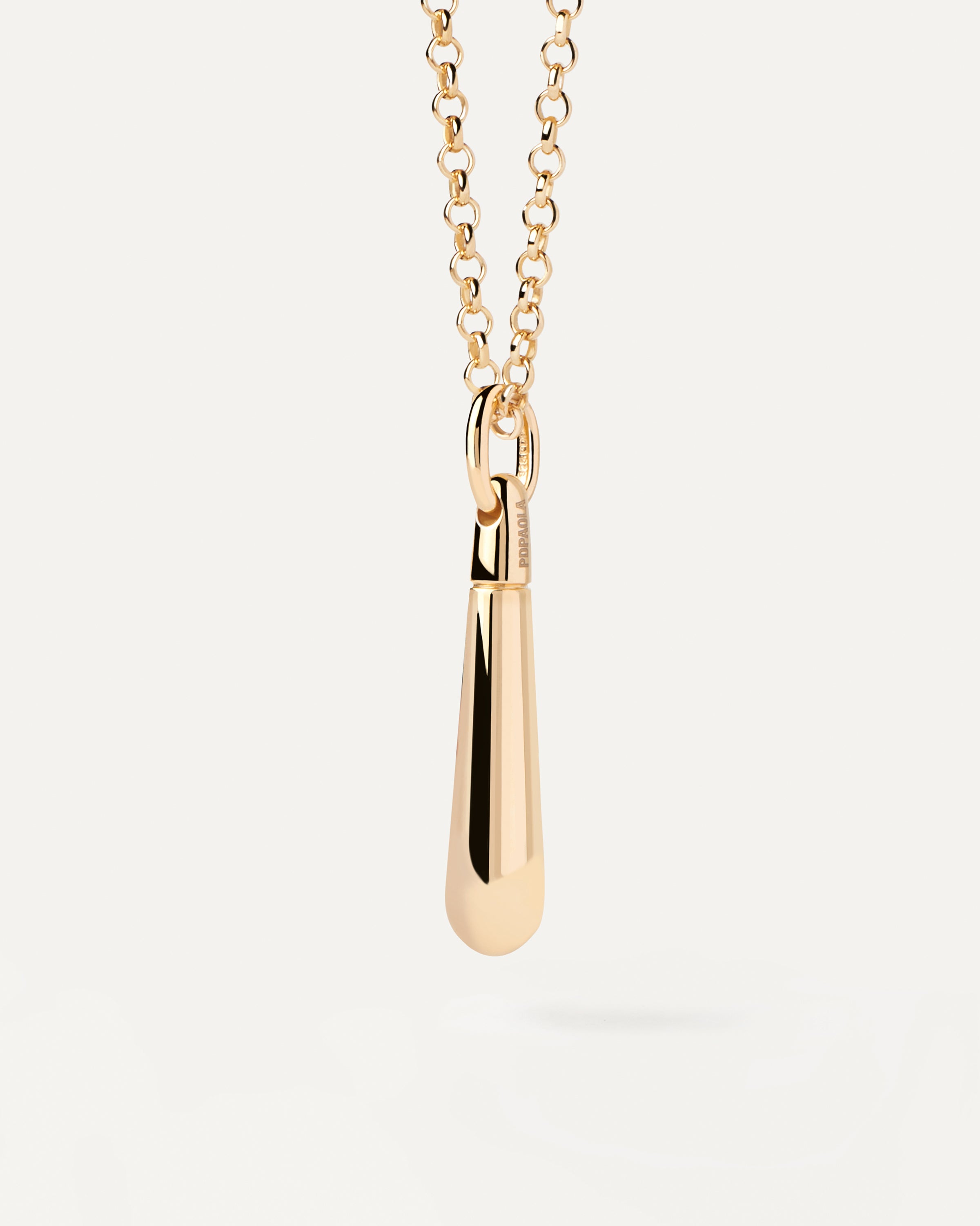Elegant Large Drop Pendant Necklace - Dainty Minimalist Jewelry for Women | Perfect for Parties, Weddings & Everyday Wear