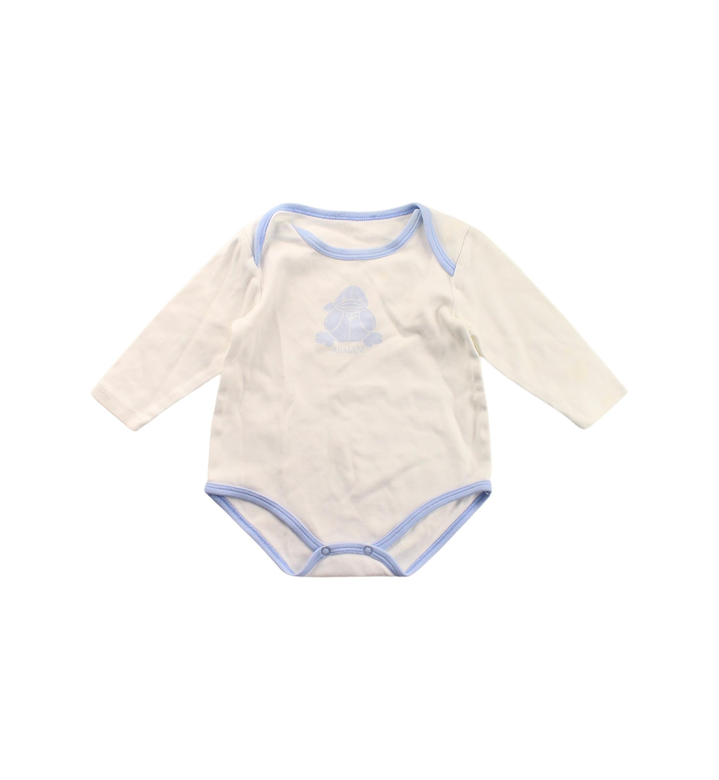 Armani Long Sleeve Bodysuit for Babies 3-6 Months | Soft Cotton Infant Bodysuit for Comfort & Style | Perfect for Everyday Wear, Photo Shoots & Special Occasions