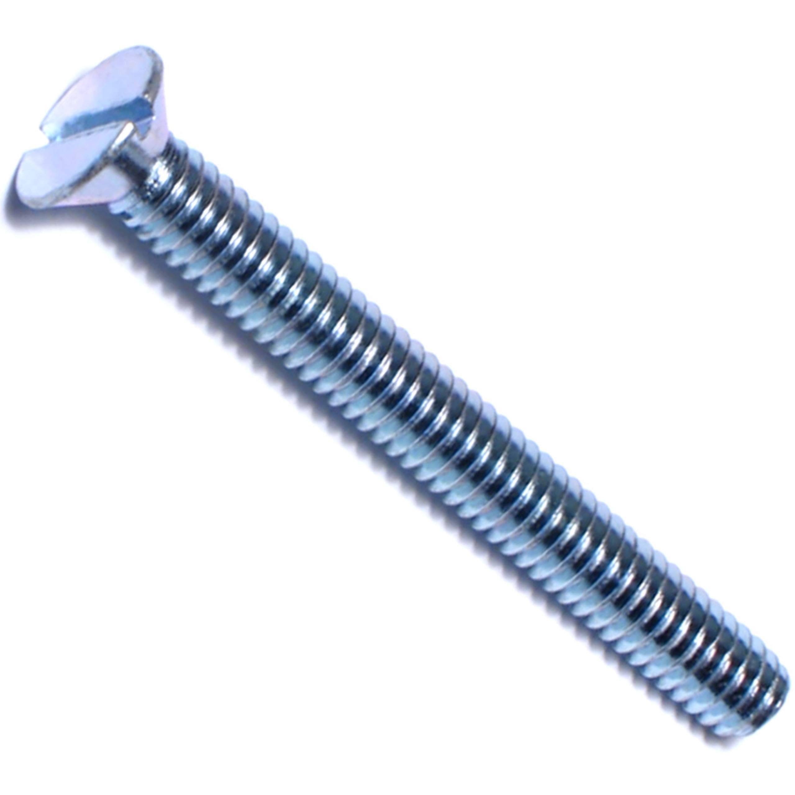 12-24 x 2 Inch Slotted Flat Machine Screws - Pack of 20 - Stainless Steel Hardware for Furniture, Electronics & DIY Projects