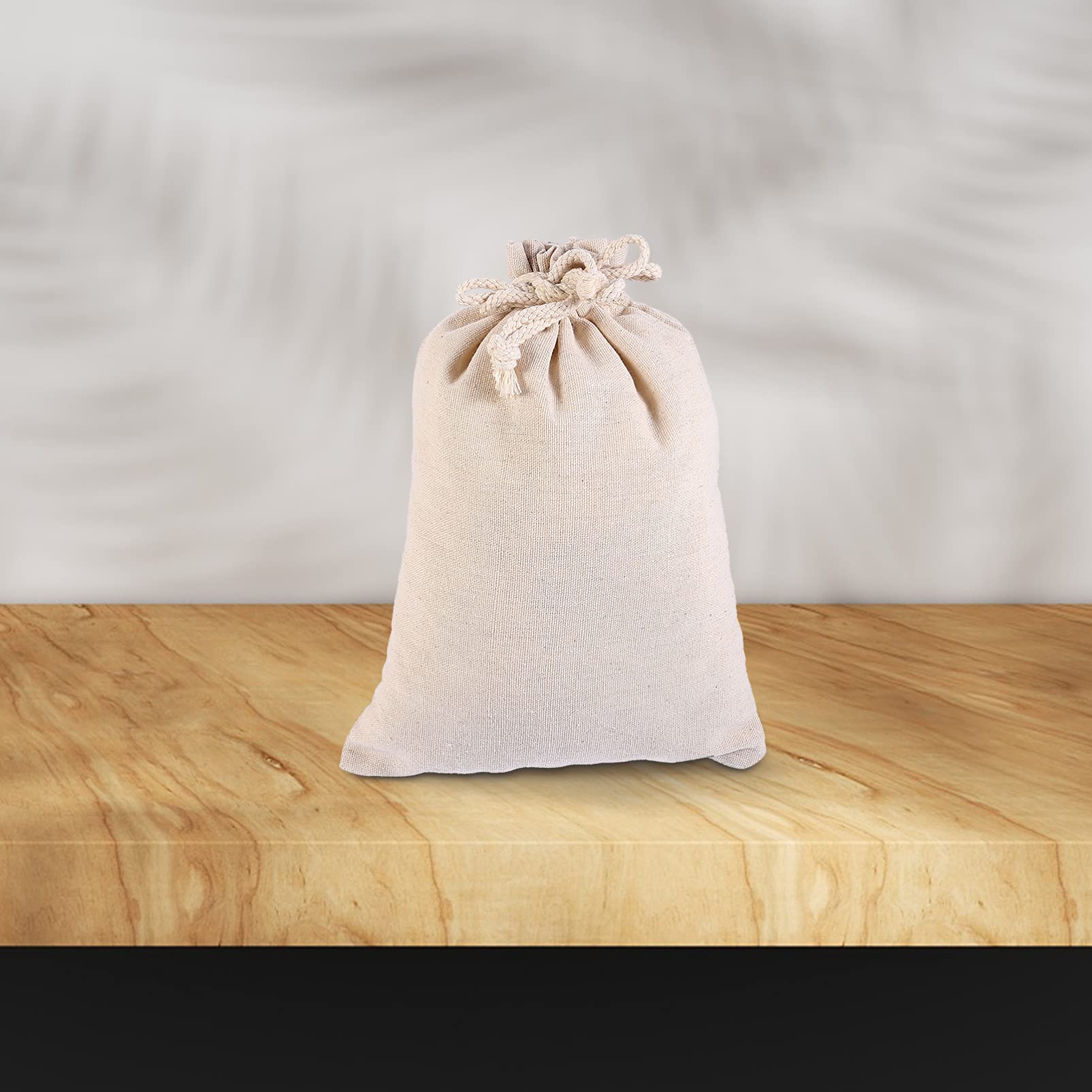 **Cabilock 5-Piece Linen Storage Bags Set - Organic Drawstring Bags for Produce, Vegetables, Jewelry & Travel Accessories - Rustic Burlap Pouches for Home, Kitchen & On-the-Go Storage**